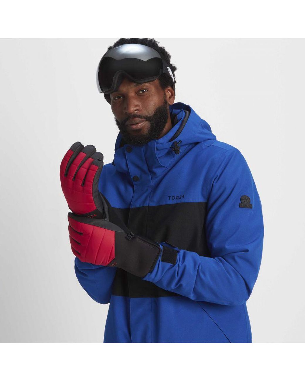 TOG24 Red Adventure Ski Gloves Chilli