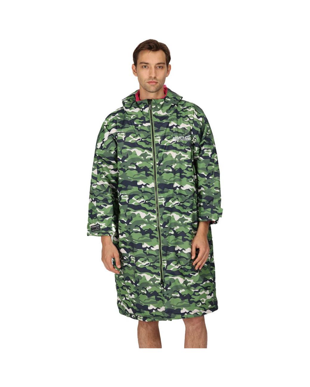 Regatta Green Adult Waterproof Fleece Lined Robe Jacket for men