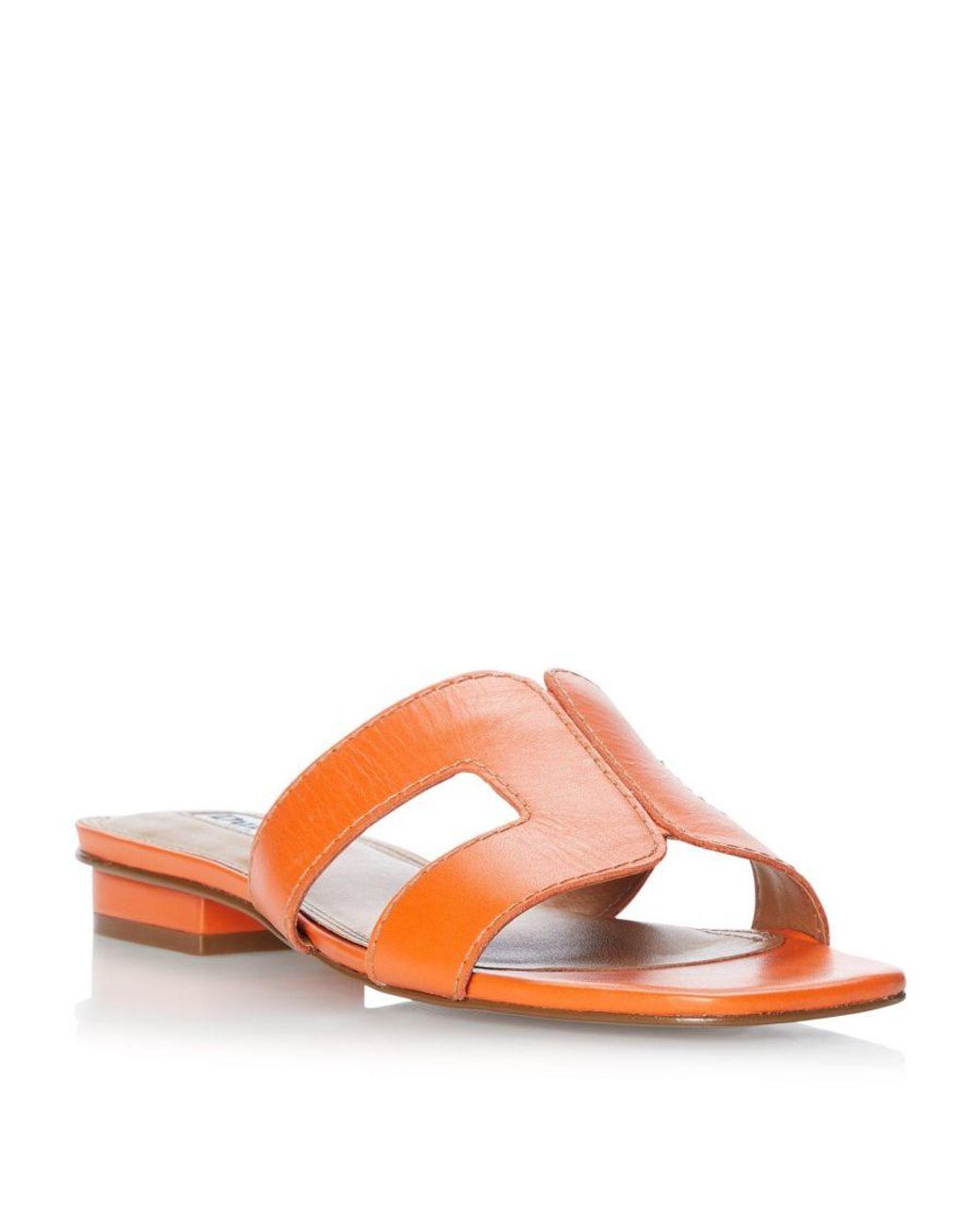 Dune Orange Loupe Smart Slider Sandals