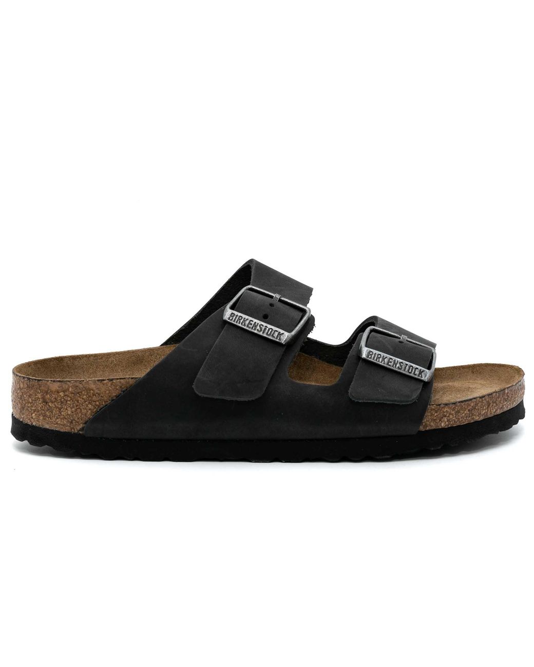 Birkenstock Black Arizona Slippers Leather