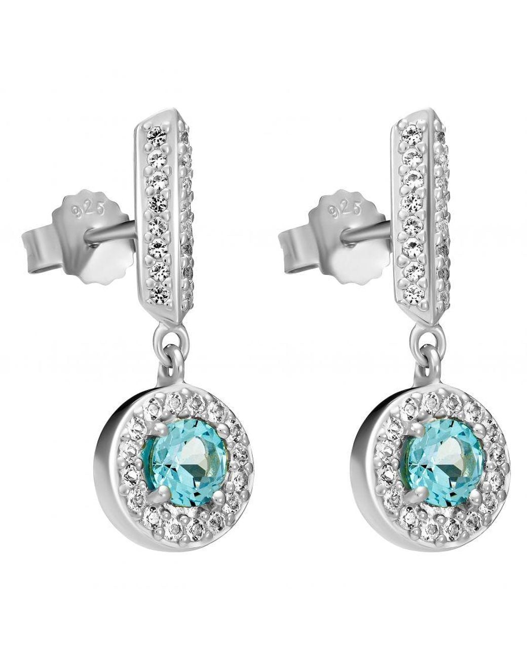 Orphelia Metallic 'Bristol' 925 Sterling Drop Earrings