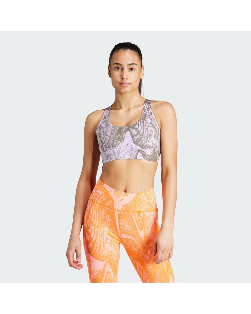 Adidas By Stella McCartney Purple True Purpose Power Impact Training Bra