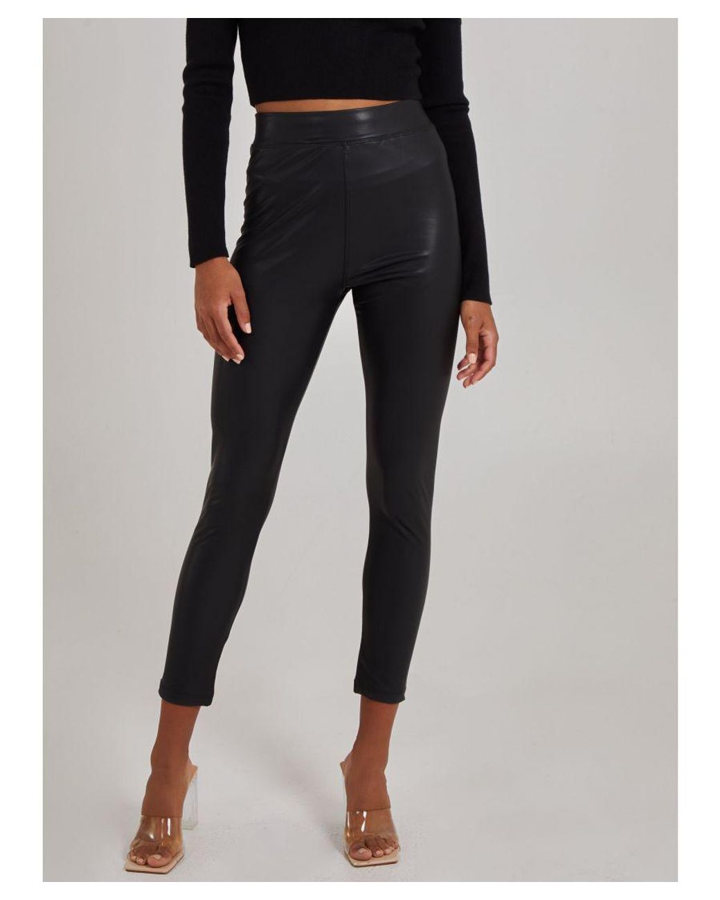 Pink Vanilla Blue Pu Lined Trousers