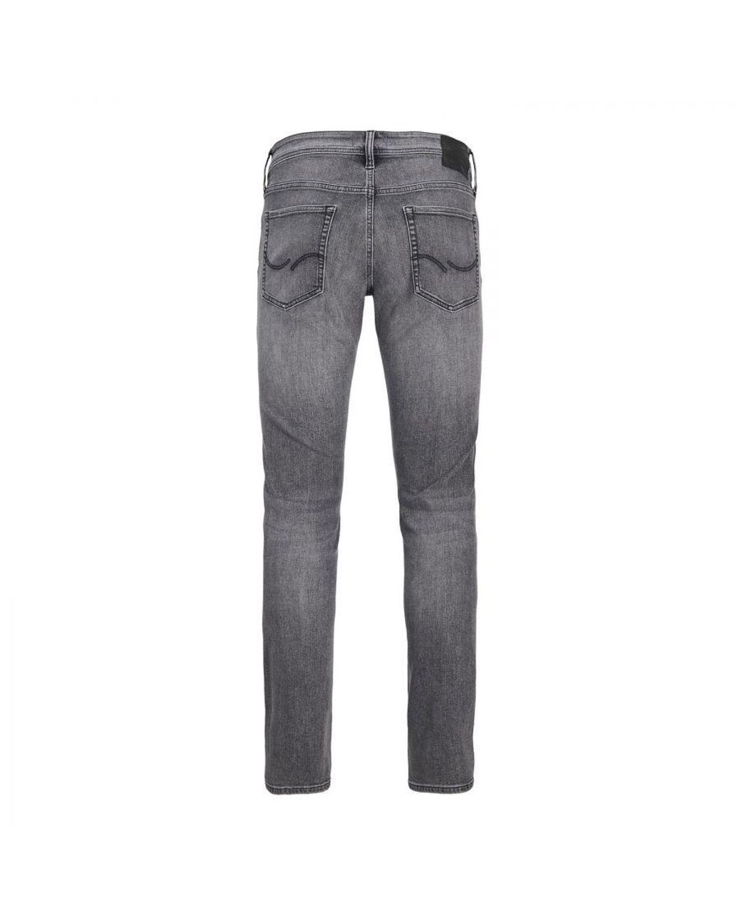 Jack & Jones Gray Jeans 349 Glenn Original Slim Fit And Low Rise Denim For for men