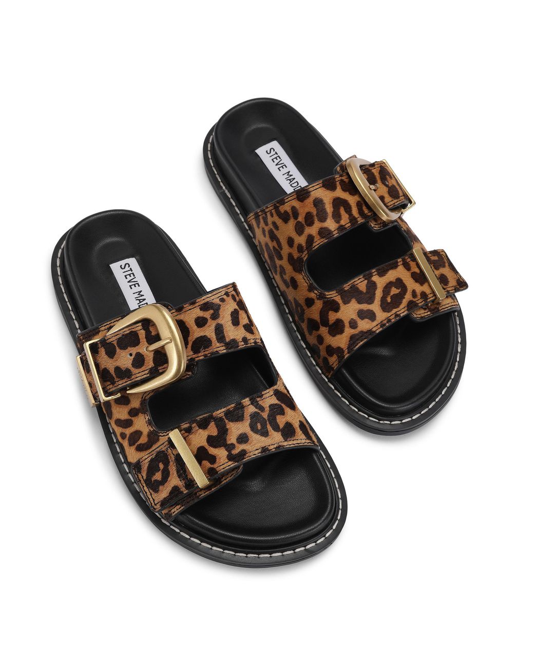 Steve Madden Brown Leather Arch L 969 Sandals