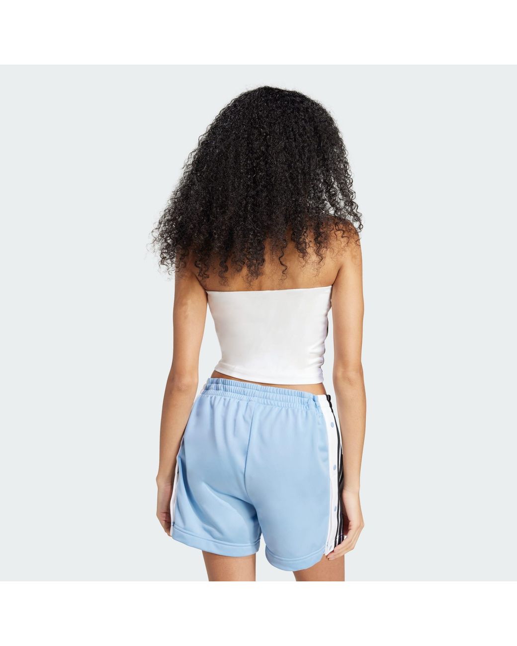 Adidas Originals White Adicolor 3-Stripes Tube Top