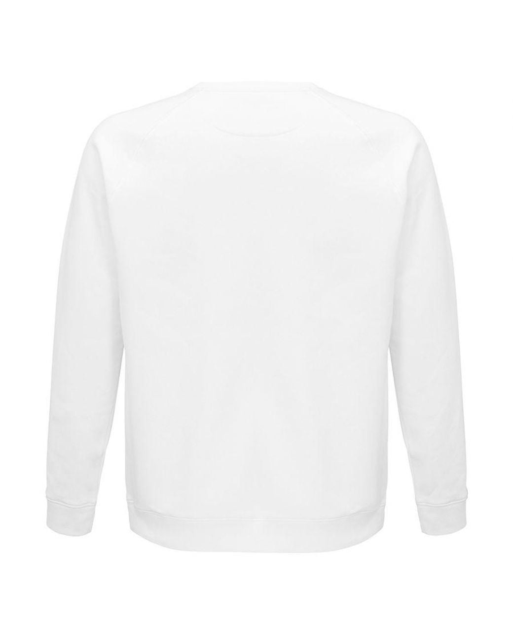 Sol's White Adult Space Organic Raglan Sweatshirt