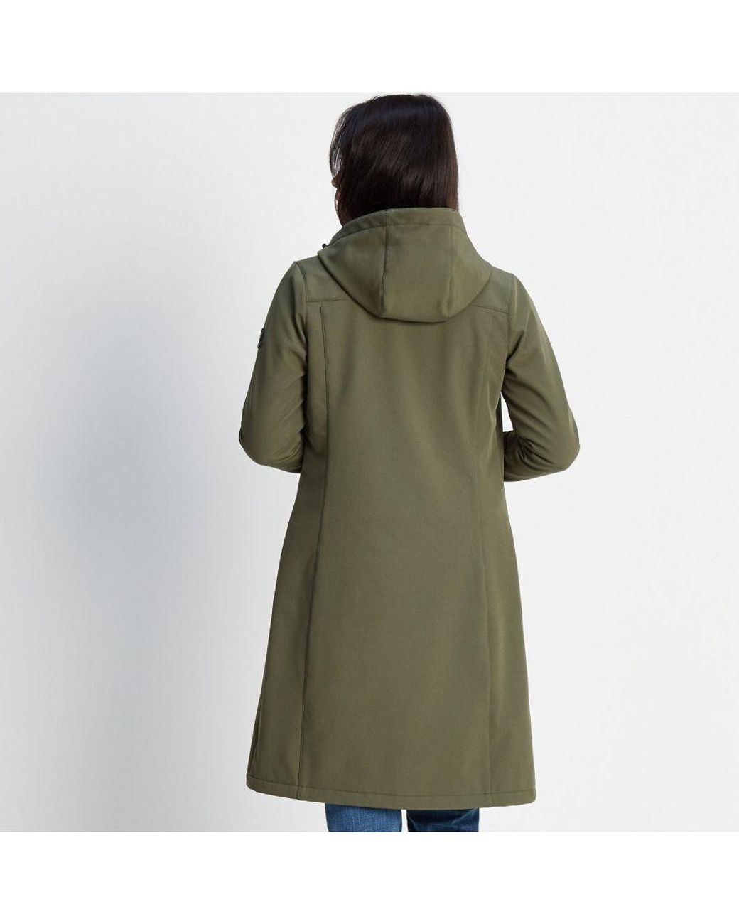 TOG24 Green Marina Extra Long Softshell Jacket