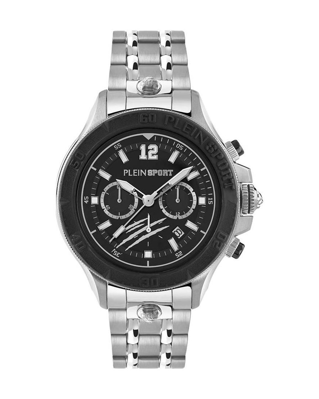 Philipp Plein Gray Ps6Ba0624 Warrior Tech Watch for men