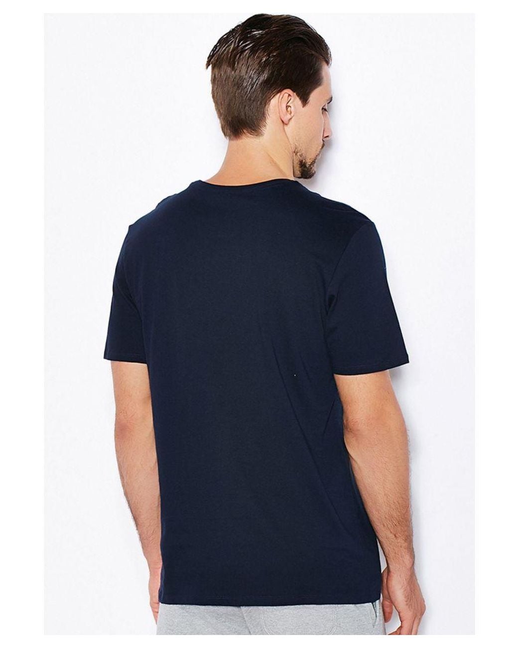 Nike Blue T Shirt With Embroidered Swoosh Cotton for men