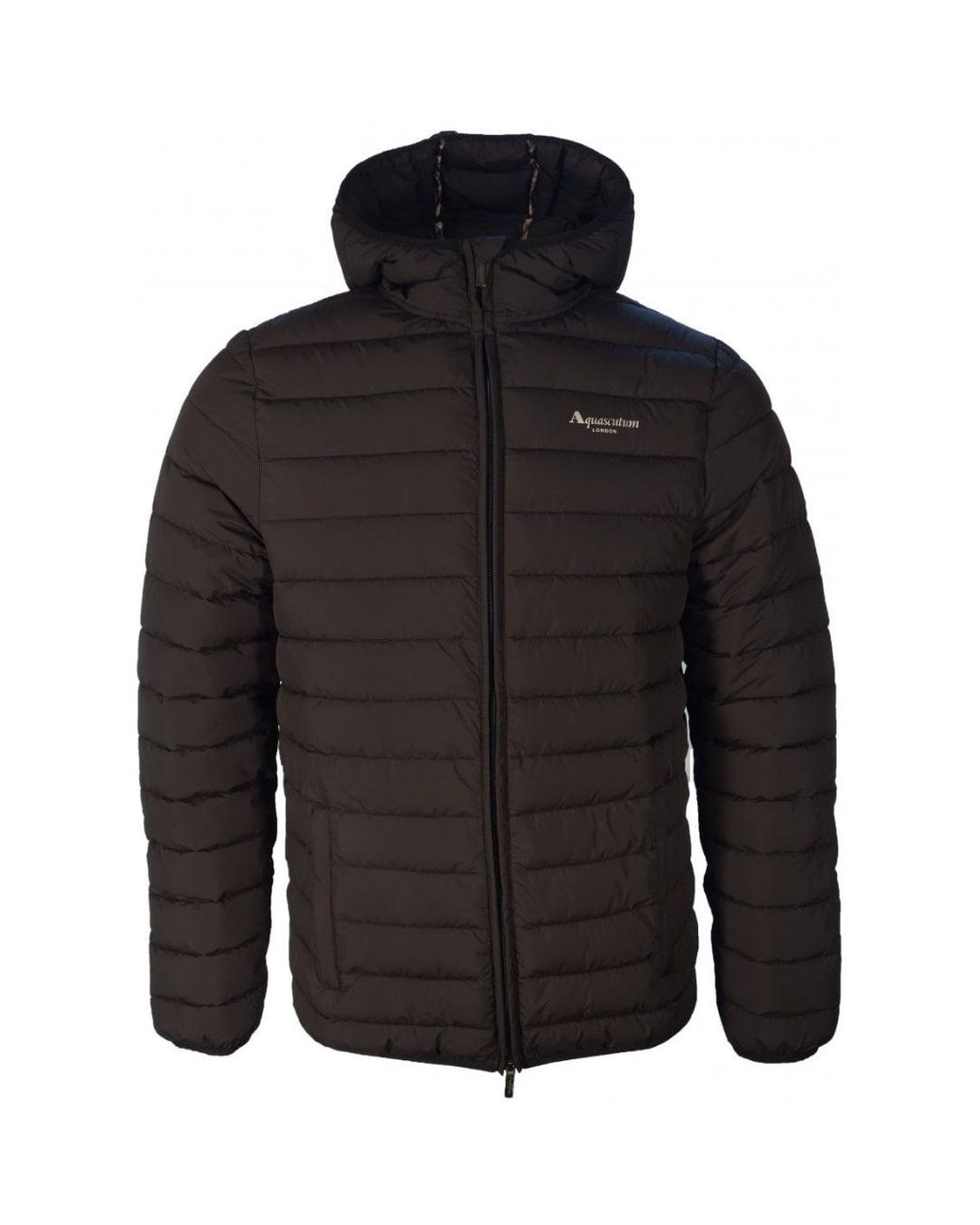 Aquascutum Black Active 100Gr Hooded Jacket for men
