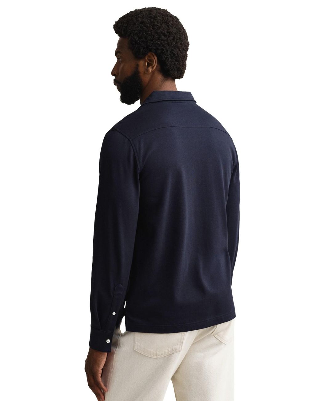 Gant Polo 3-Knoops in het Blue voor heren