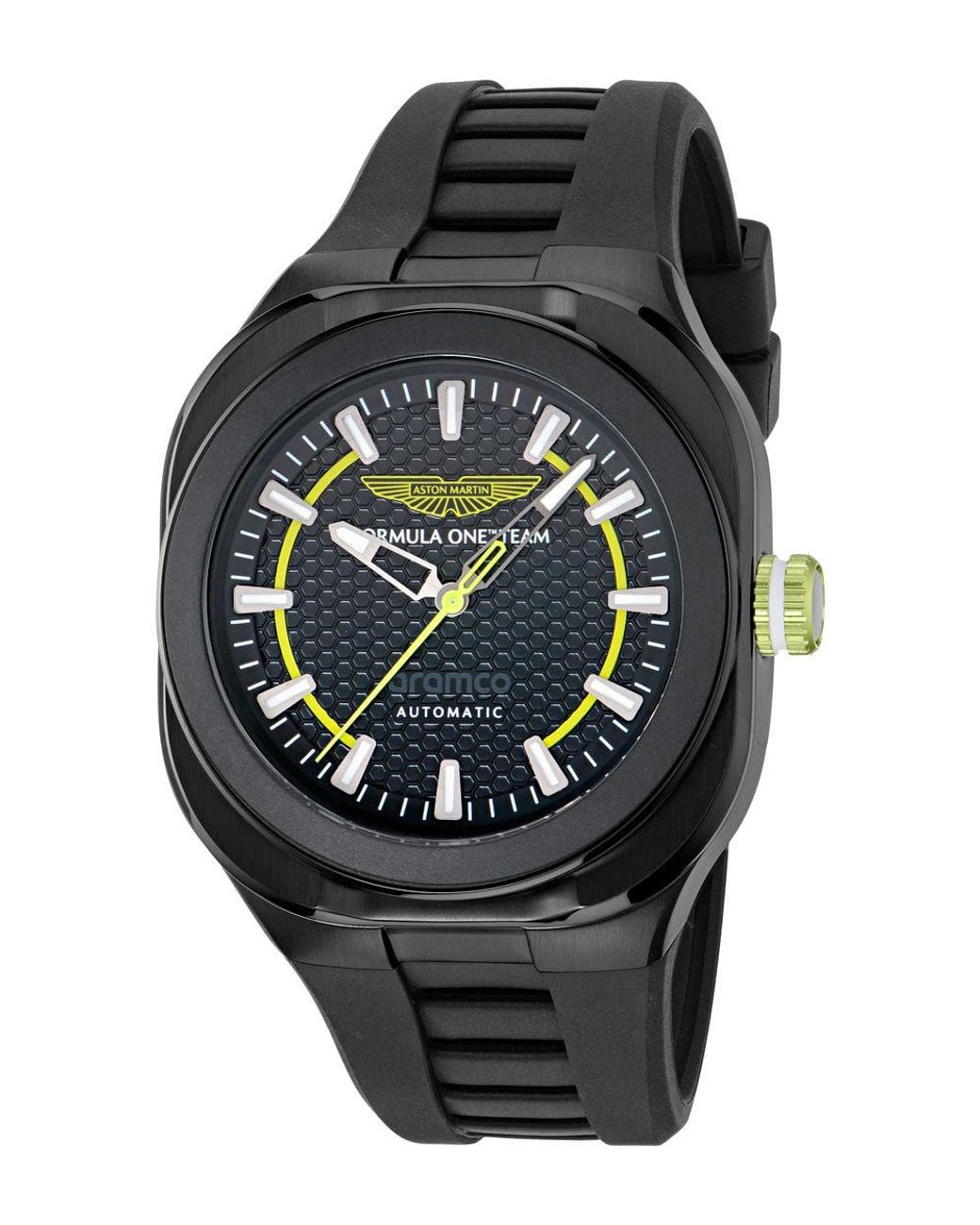 Aston Martin Am Formula 1 Cmb Watch Mtfc1F601 Silicone in Black for Men ...