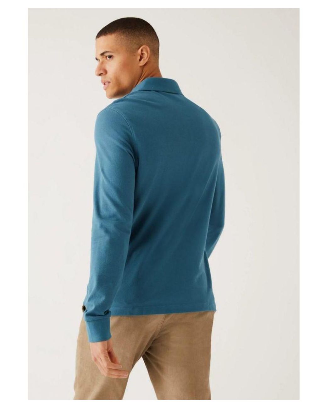 Marks and spencer long sleeve polo online