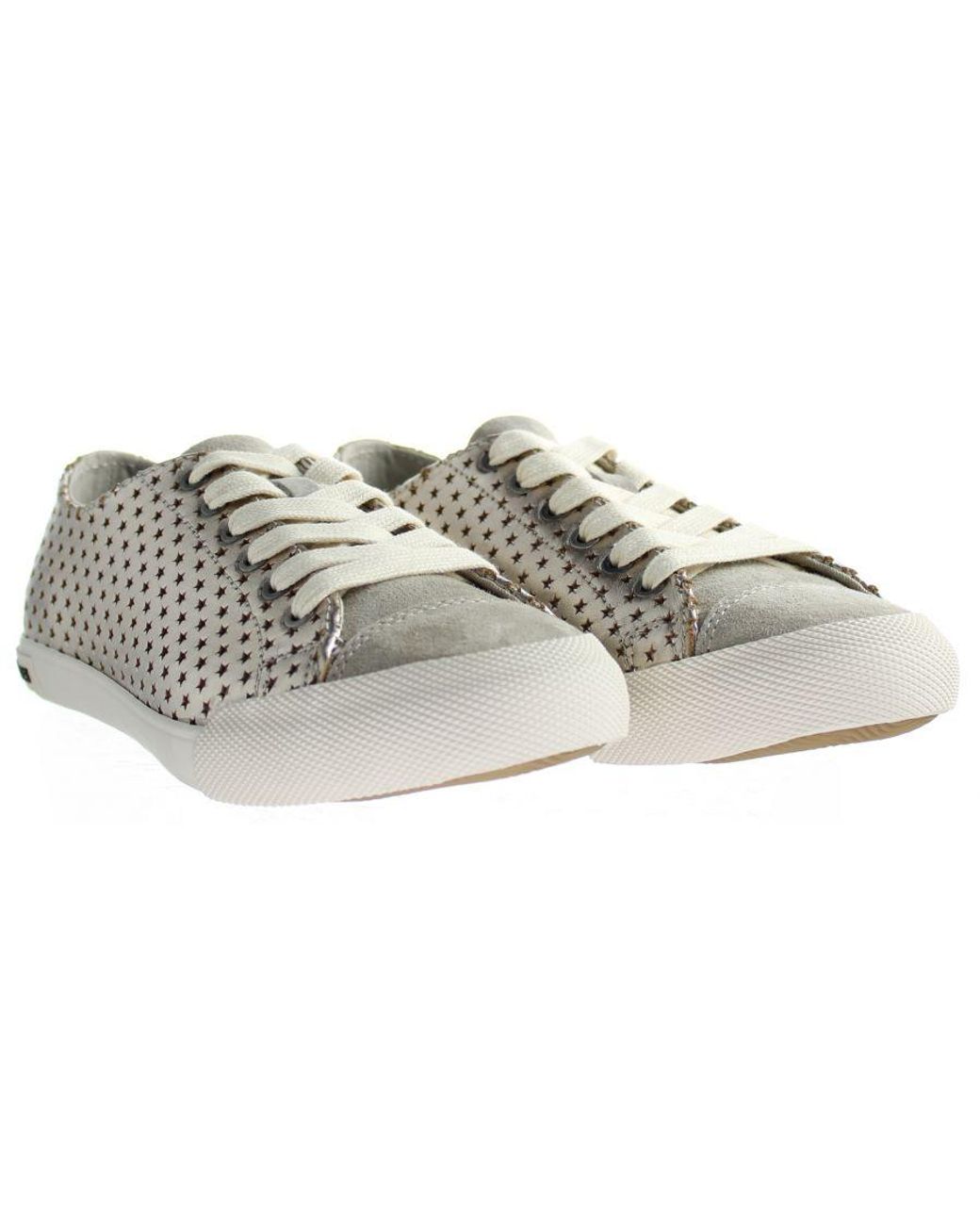 Seavees Gray Army Issue Low Celestial Shoes Leather