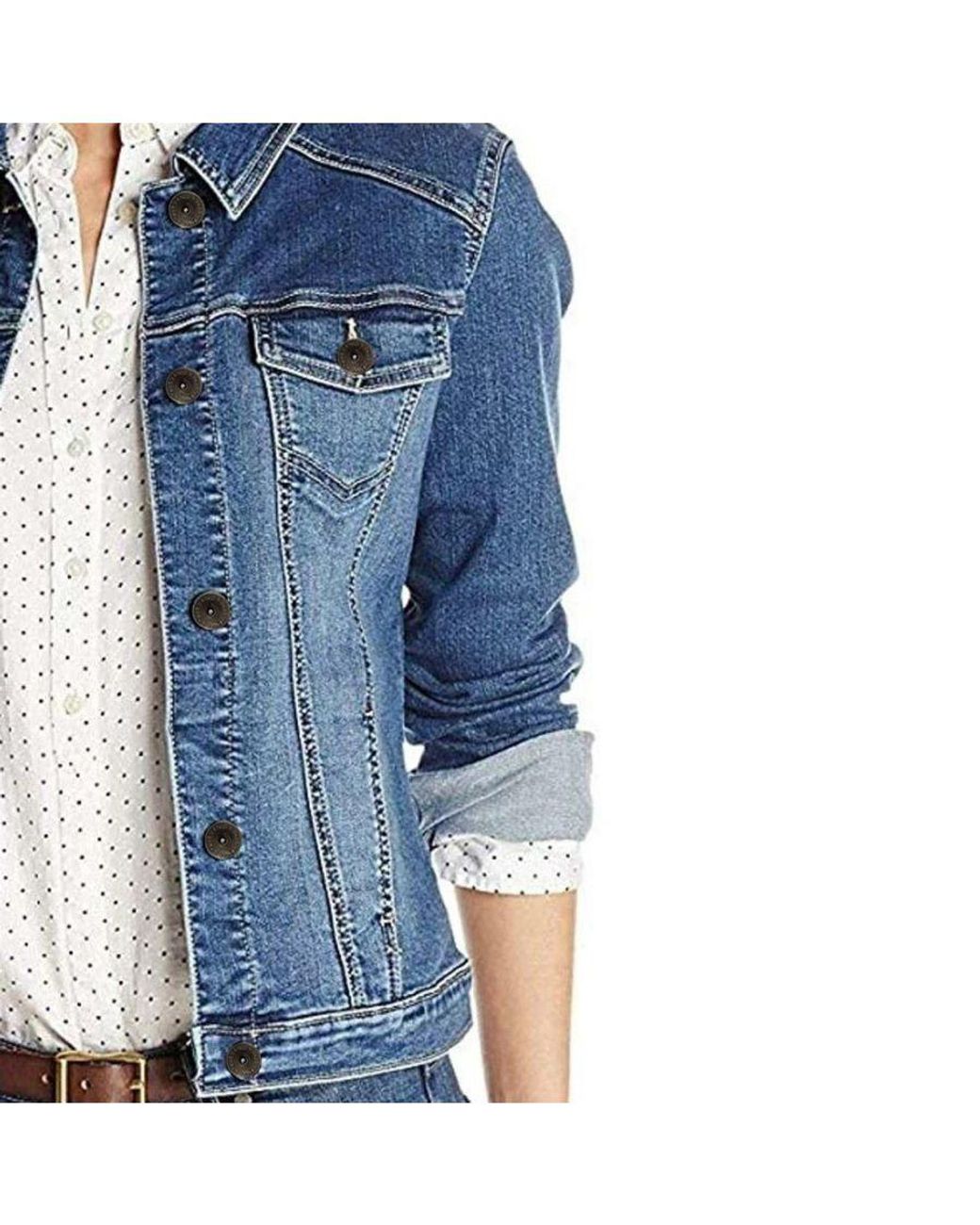 Enzo Blue Ladies Stretch Denim Jackets
