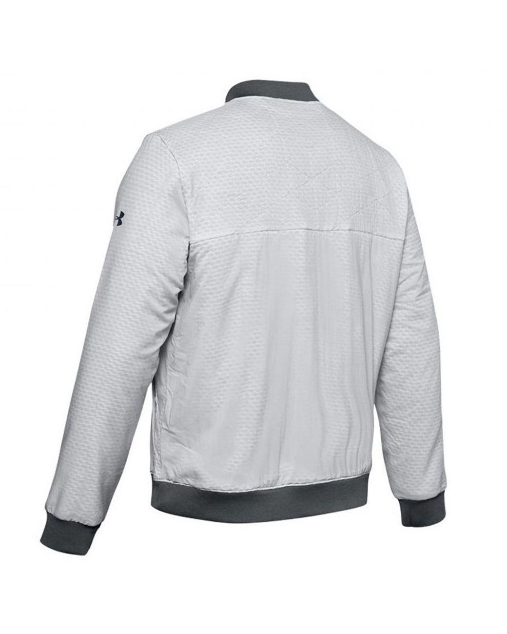 Under Armour Gray Coldgear Reactor Bomber Jacket 1350940 014 Textile for men