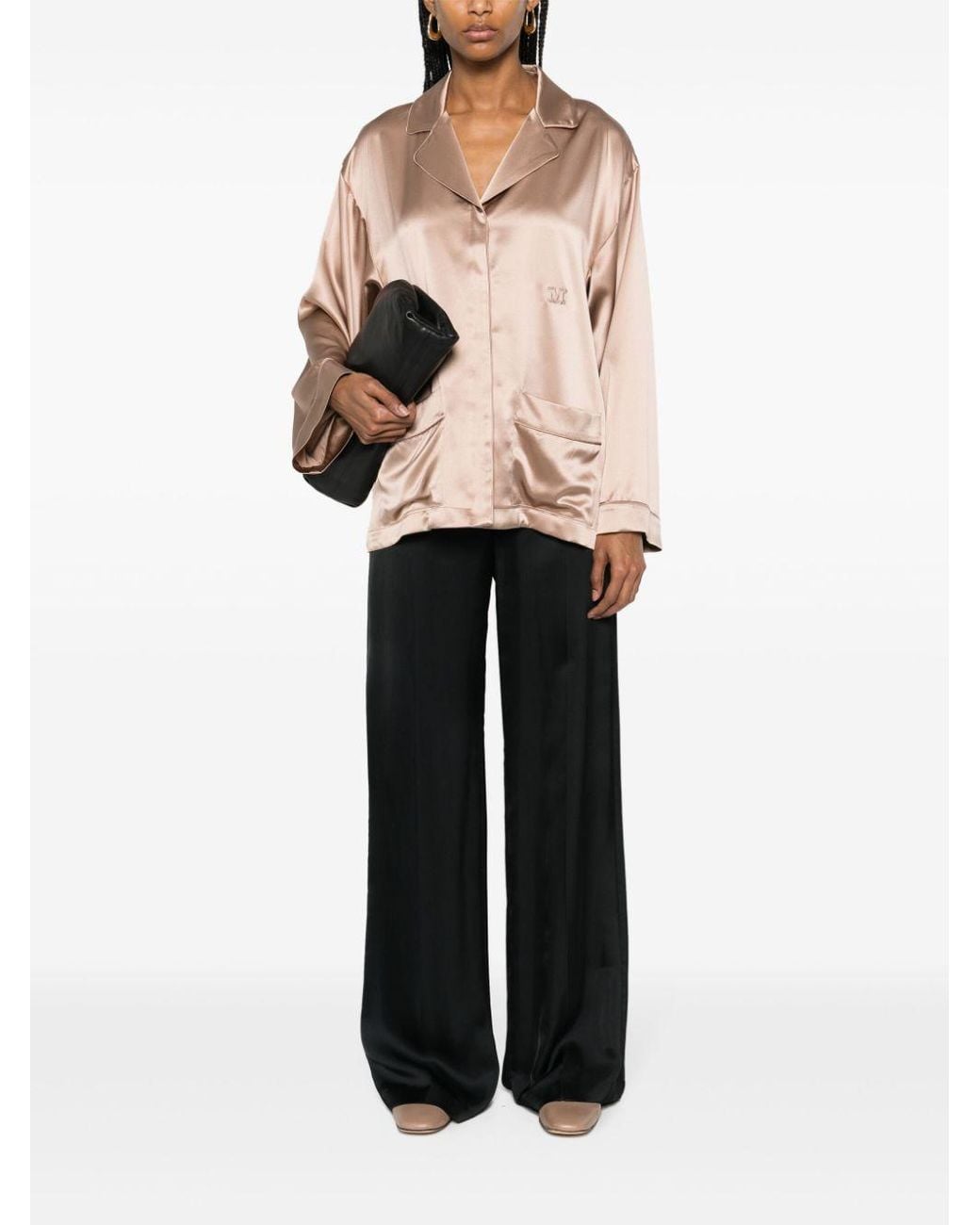Max Mara White Silk Tunic