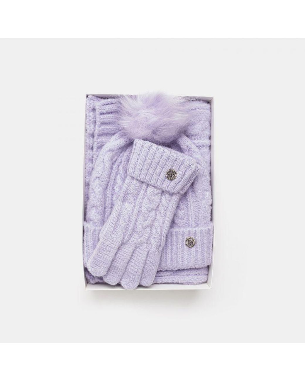 River Island Hat Scarf And Gloves Set in Purple Lyst UK