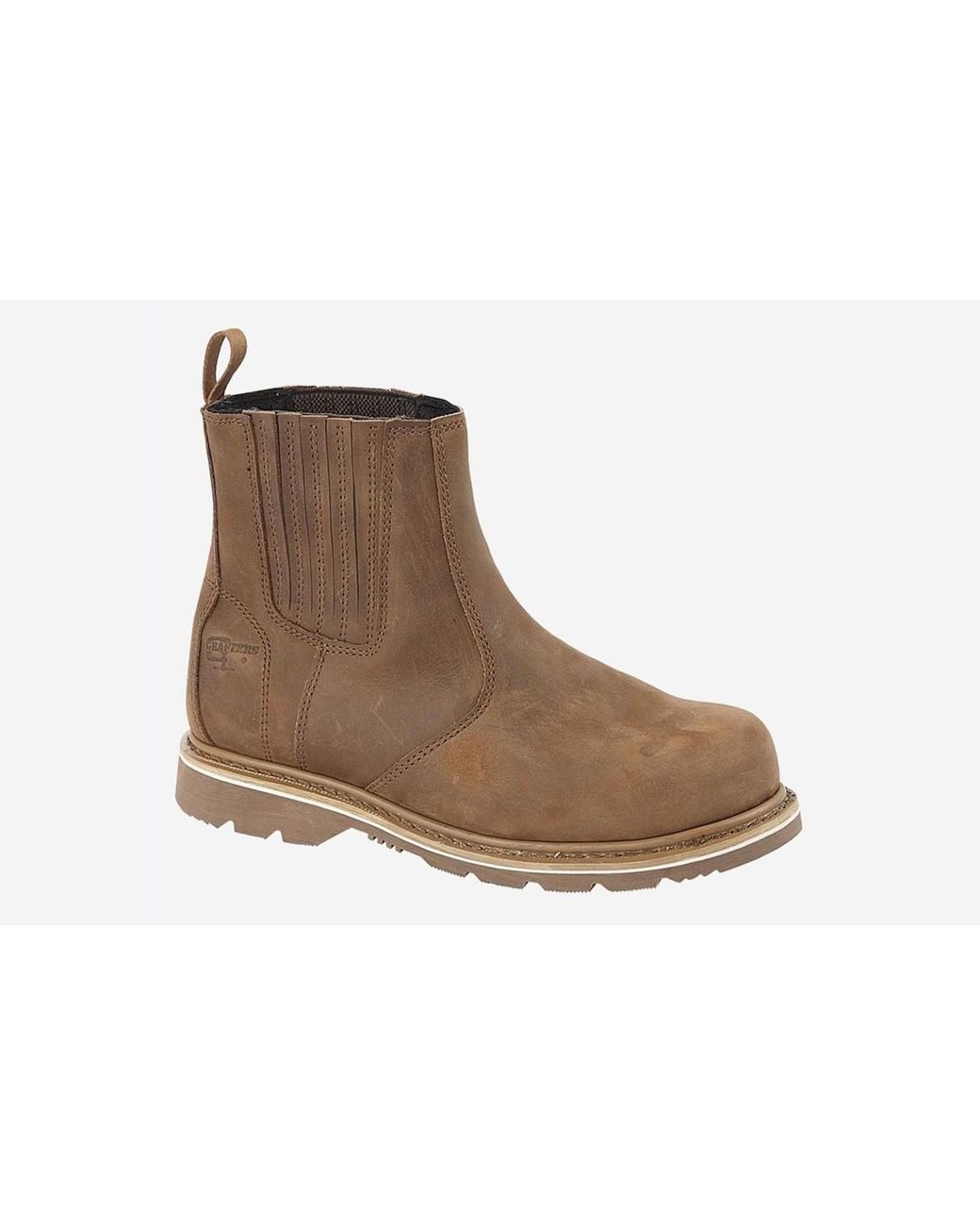 Grafters White Longrood Safety Dealer Boots for men