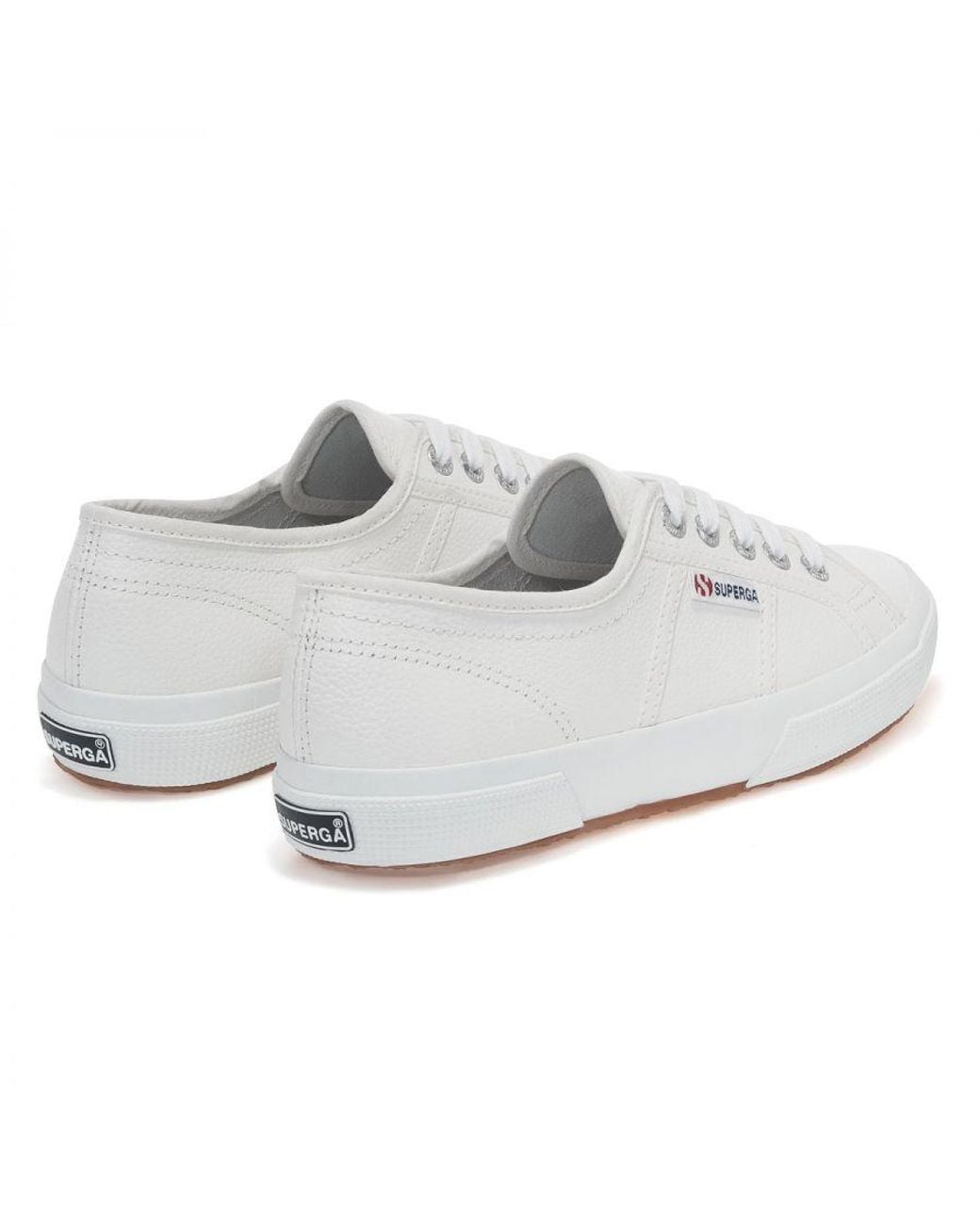 Superga White Adult 2750 Efglu Leather Trainers
