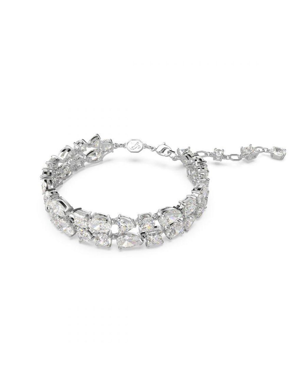 Swarovski White 'Mesmera' Base Metal Bracelet