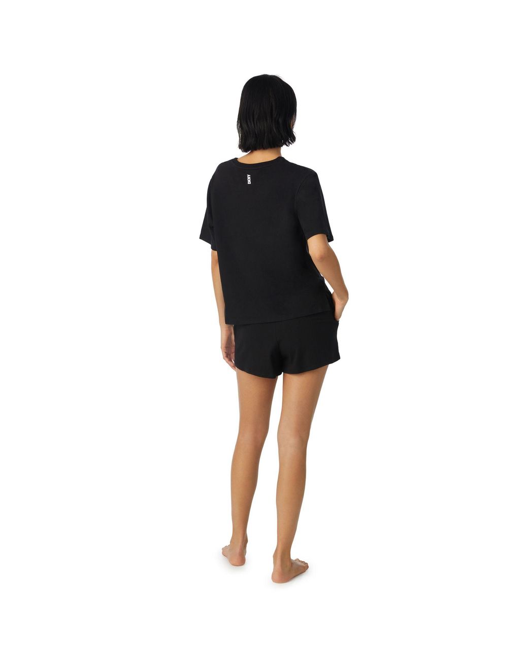 DKNY Black Cotton Logo Boxer Sleep Set