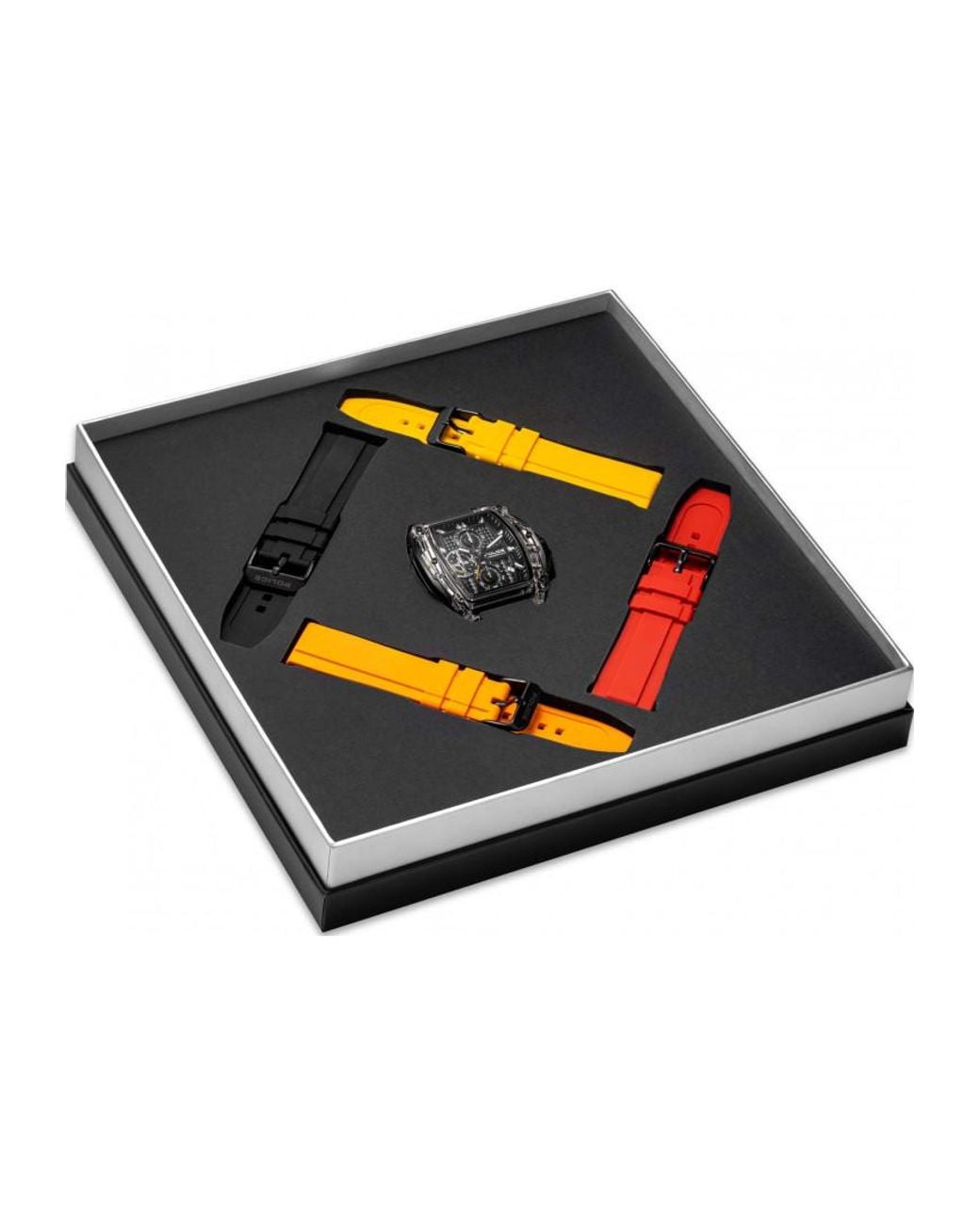 Police Multicolor Pewgo00778X2 Clout Watch And Straps Gift Set for men