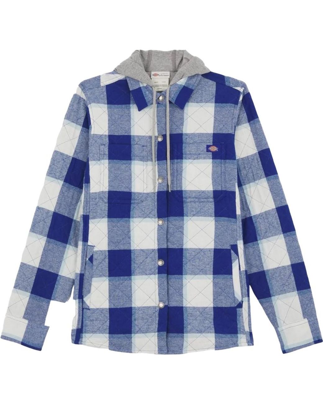 Dickies Blue Ladies Flannel Shirt Jacket (Surf)