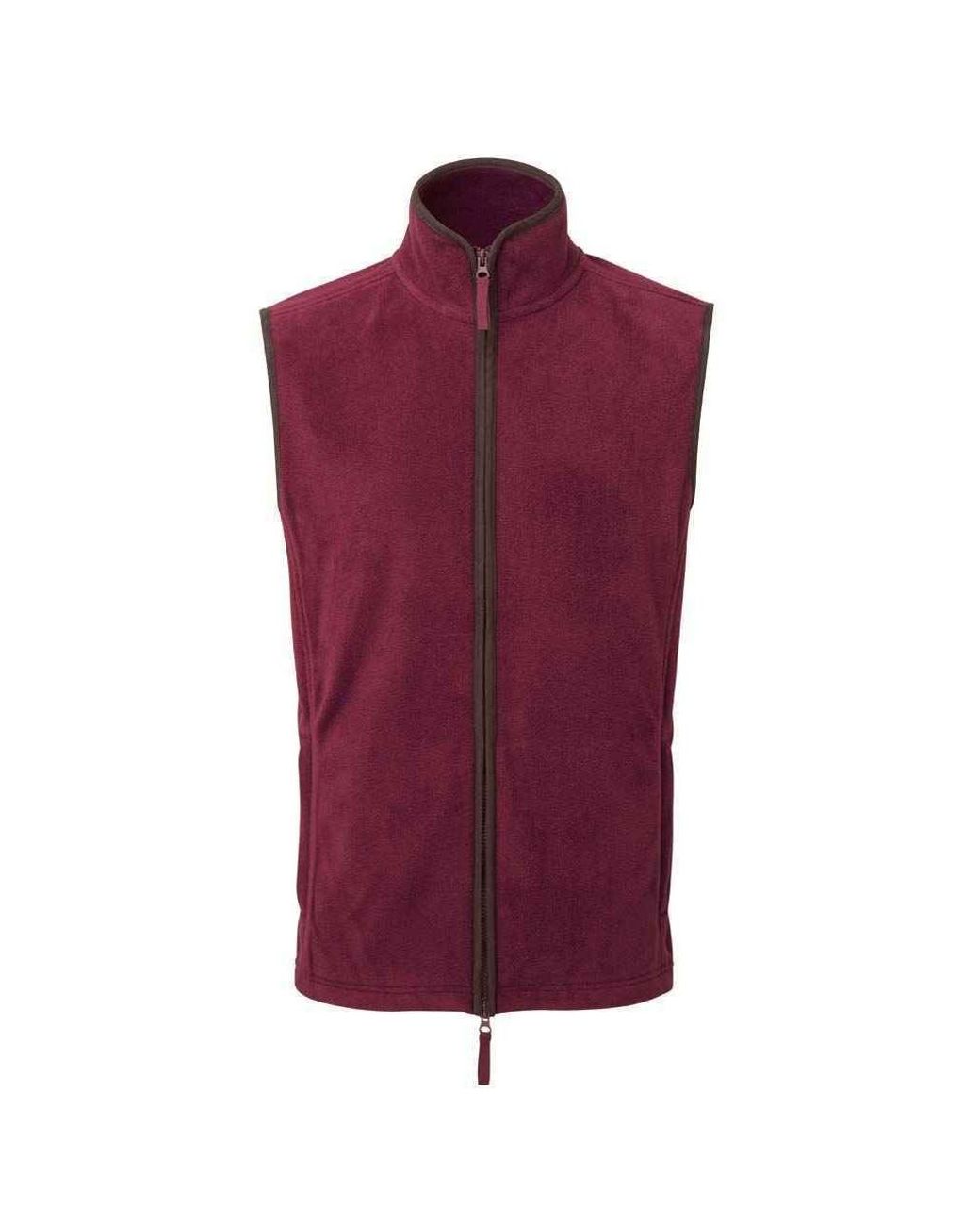 PREMIER Purple Artisan Fleece Gilet for men