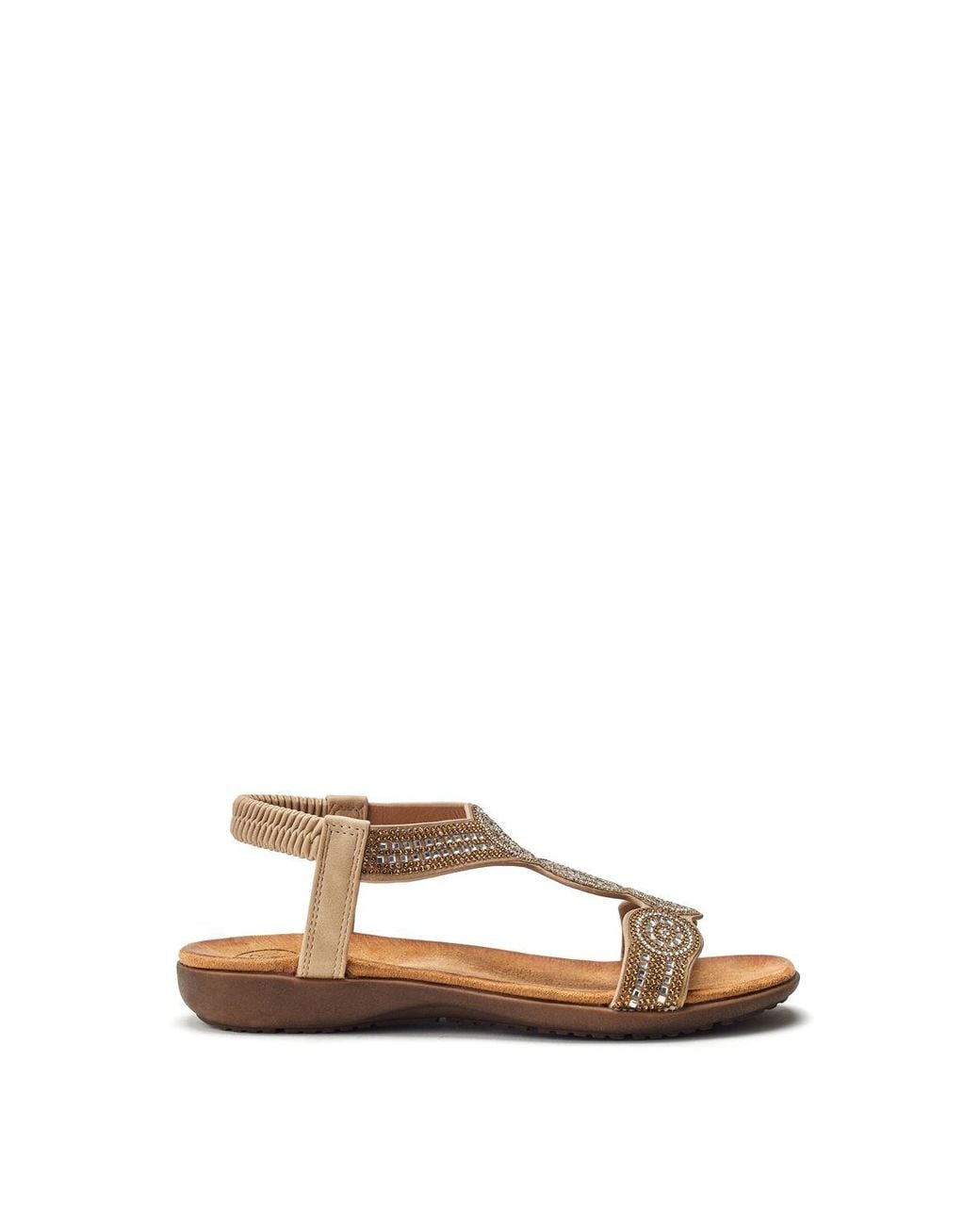b.soleful Natural Sarelle Sandals Faux Leather