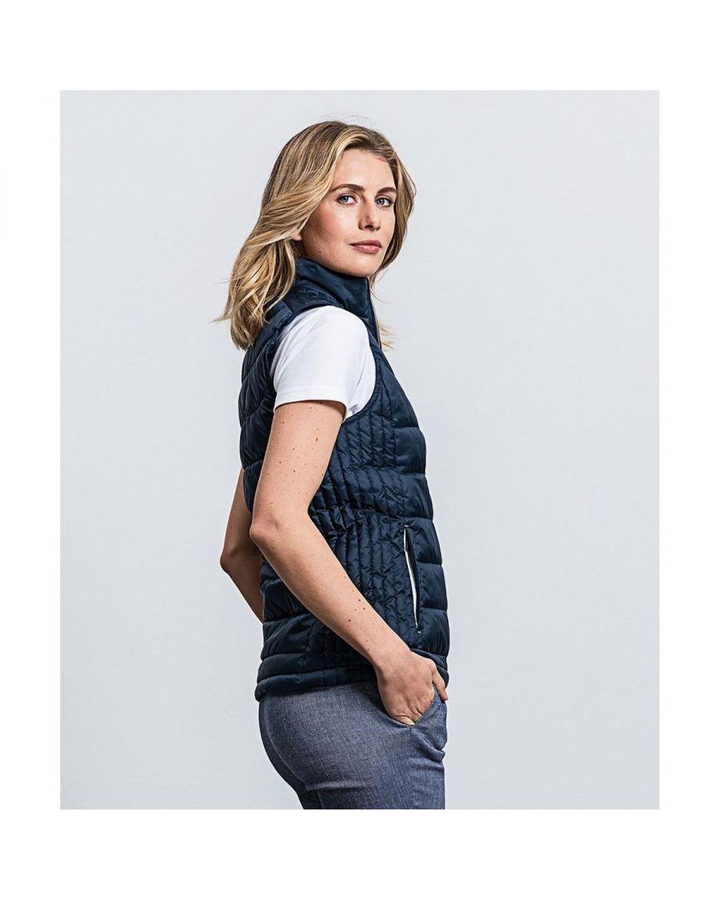 Russell Blue Ladies Nano Body Warmer (French)