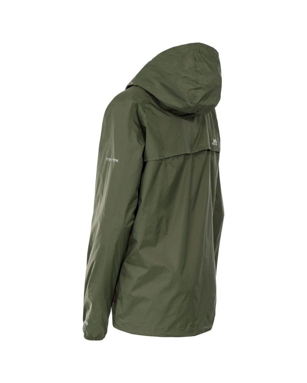 Trespass Green Ladies Qikpac Waterproof Packaway Shell Jacket