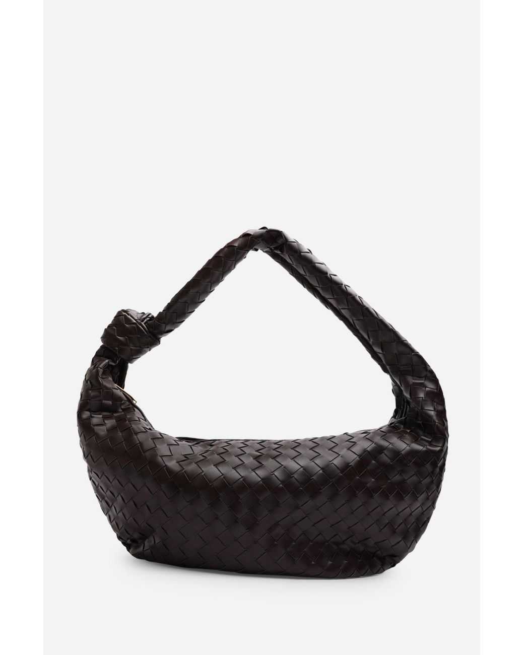 Where's That From Black Wheres 'Aqua' Knotted Strap Woven Shoulder Bag