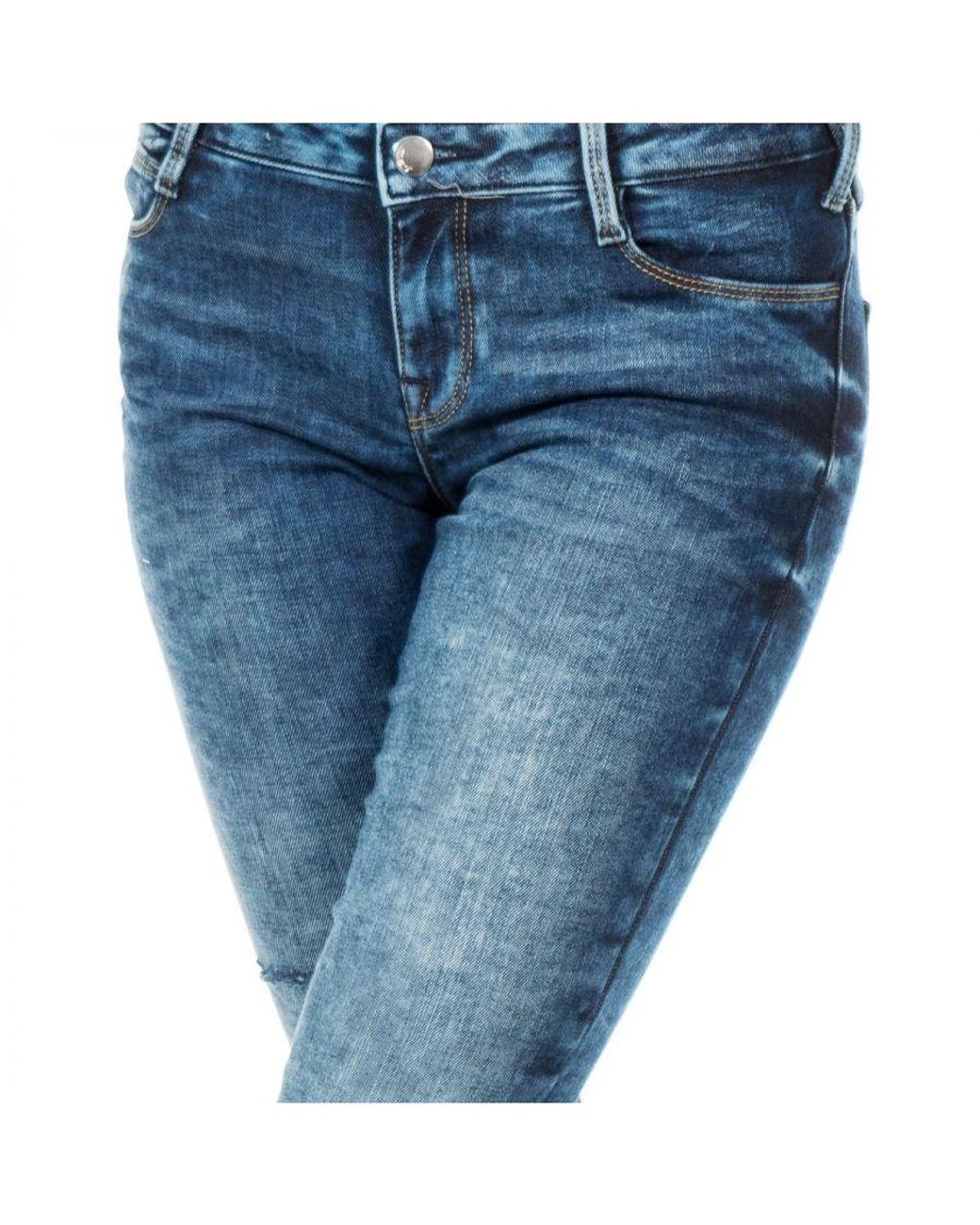 Met Blue Long Jean Pants With Narrow Cut Hems 10Db50282