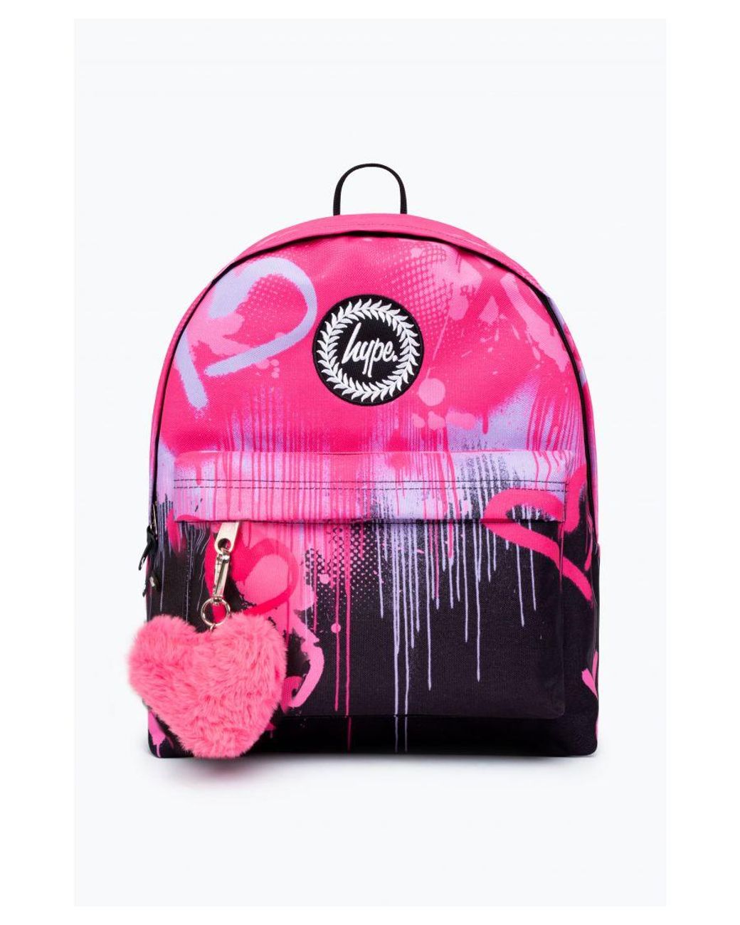 Hype Pink Hearts Drip Backpack Lyst UK