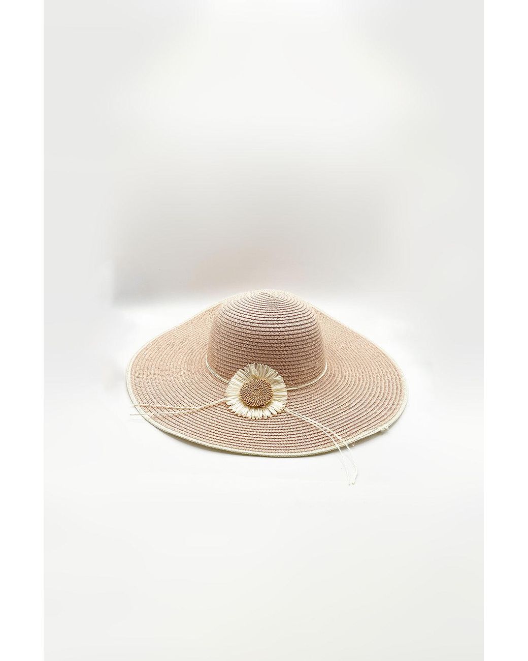 SVNX Natural Sunflower Straw Sun Hat