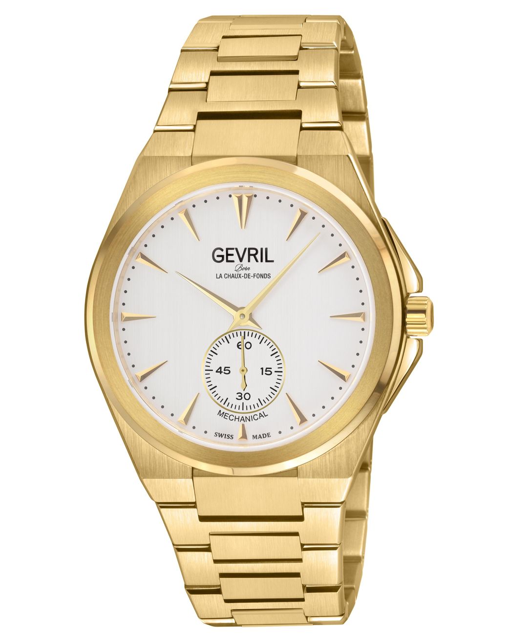 Gevril Metallic Montauk 316L Stainless Steel Ipyg Case, Dial, Bracelet Watch for men