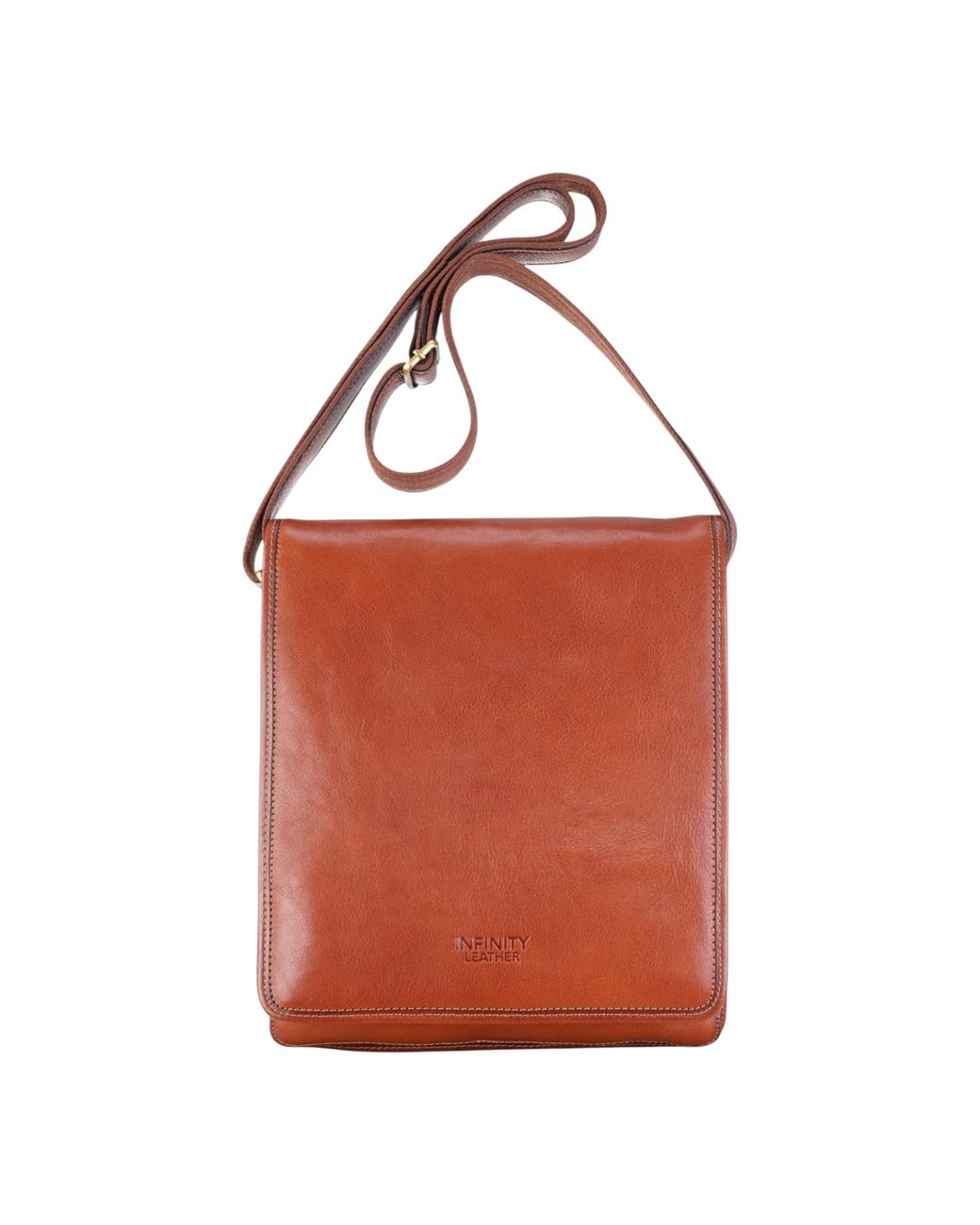 Infinity Leather Red Vintage Messenger Shoulder Crossbody Travel Business Bag