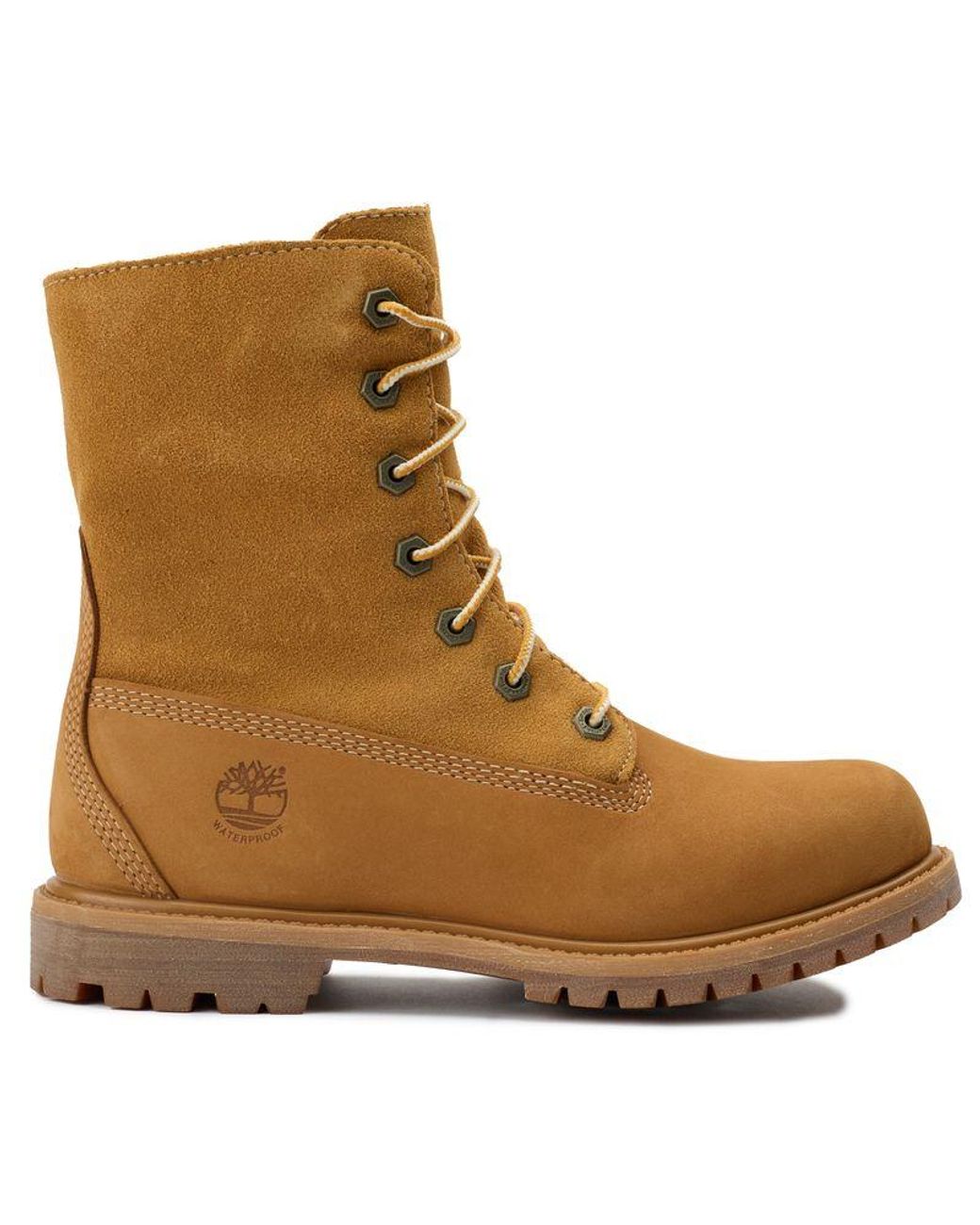 Timberland Brown Authentic Mid Warm Waterproof Boots
