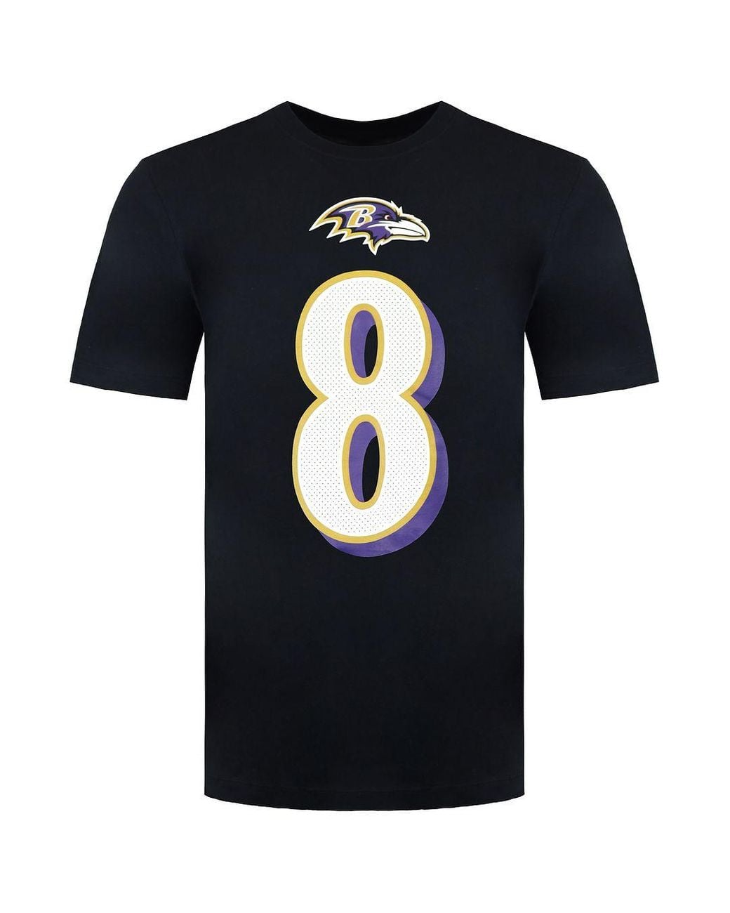 Nike Black Nfl Baltimore Ravens 8 Lamar Jackson T-Shirt for men