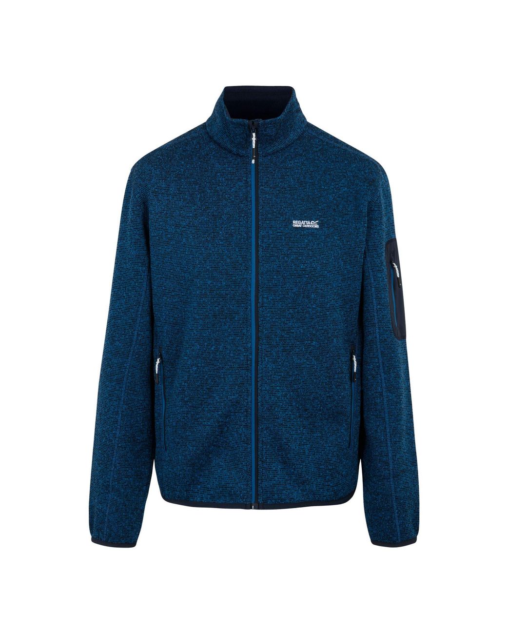 Regatta Blue Newhill Marl Full Zip Fleece Jacket (Snorkel) for men