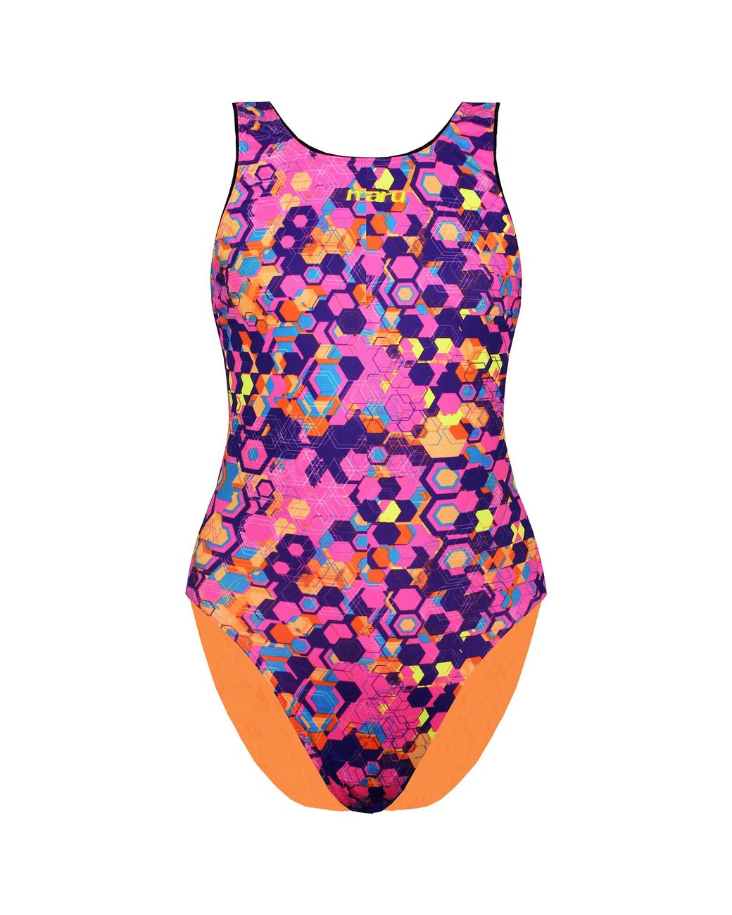 Maru Pink Hex Pacer Vault Back Swimsuit