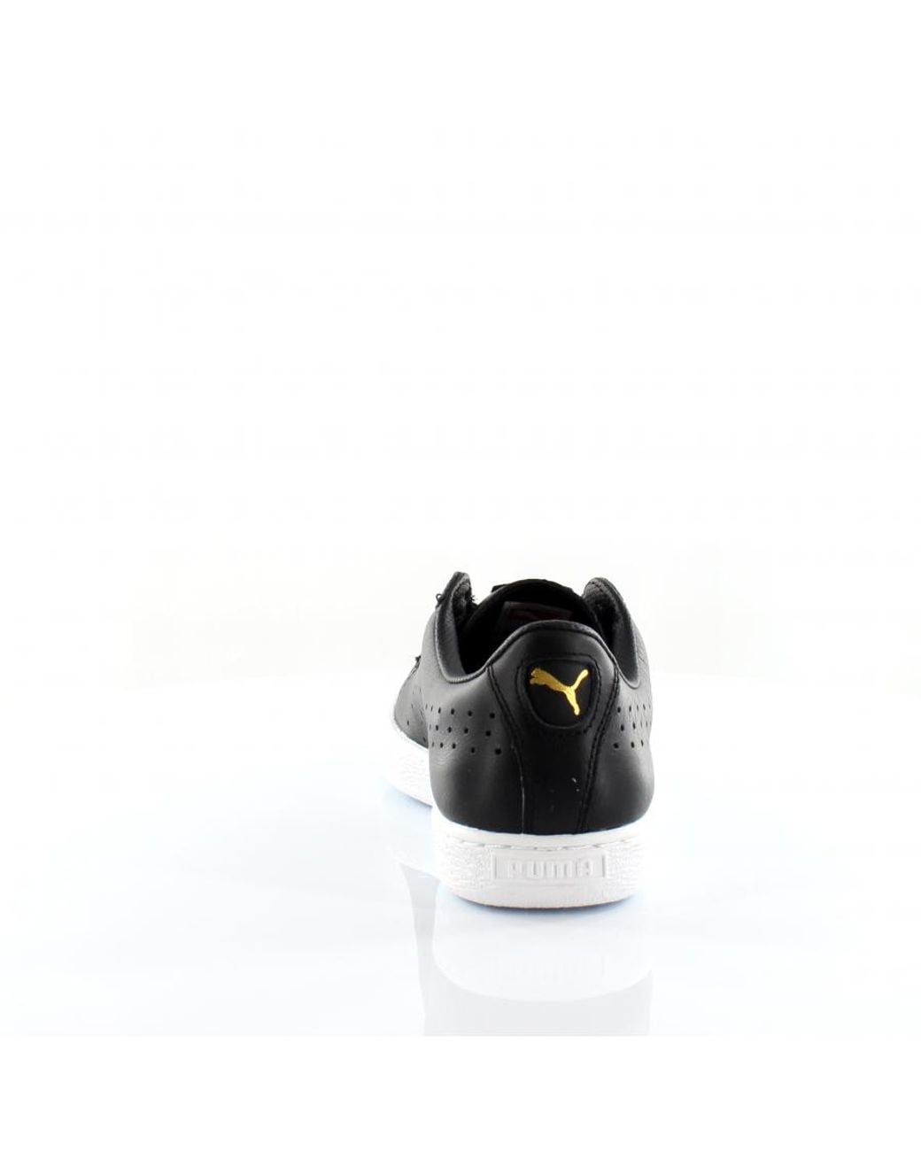PUMA Black Basket Classic Citi Leather Trainers 357349 01 for men