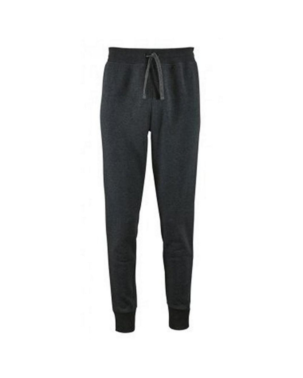Sol's Gray Ladies Jake Slim Fit Jogging Bottoms Marl)