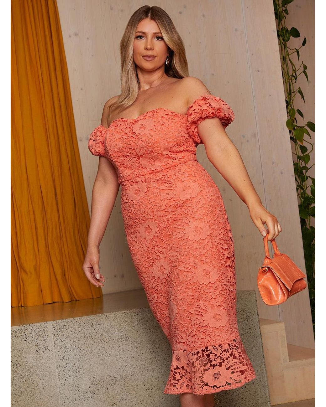 Chi Chi London Bardot Peplum Midi Dress Midi Dress Sequin Chi Chi London  Dress Nordstrom Buy