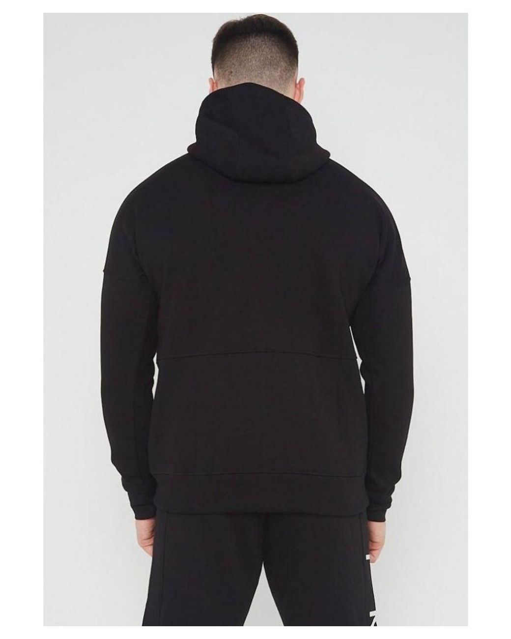 Nike Black Air Fleece Zip Through Hoodie for men