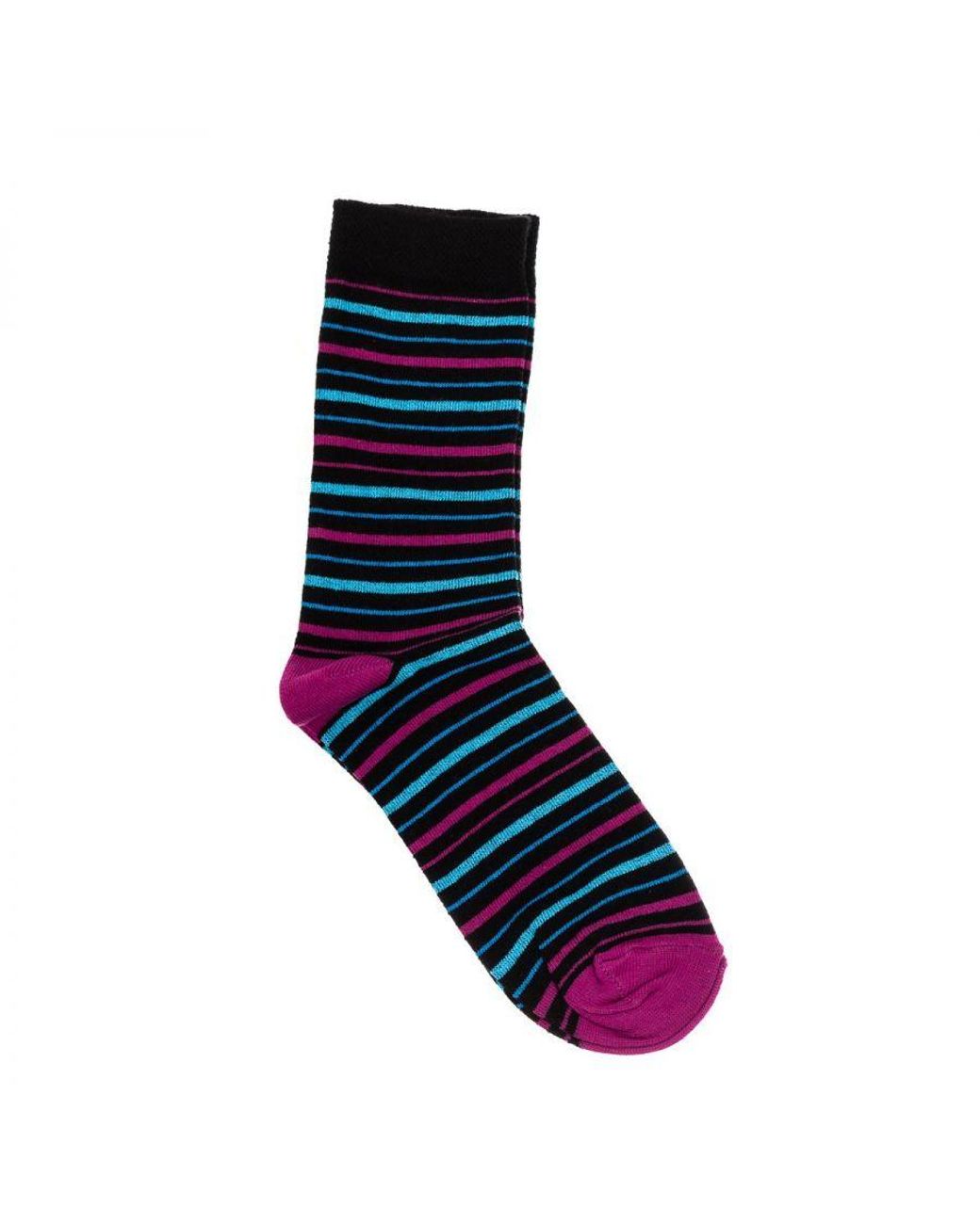 Kisses&Love Blue Pack-4 High-Top Socks With Anti-Pressure Cuff Kl2017M