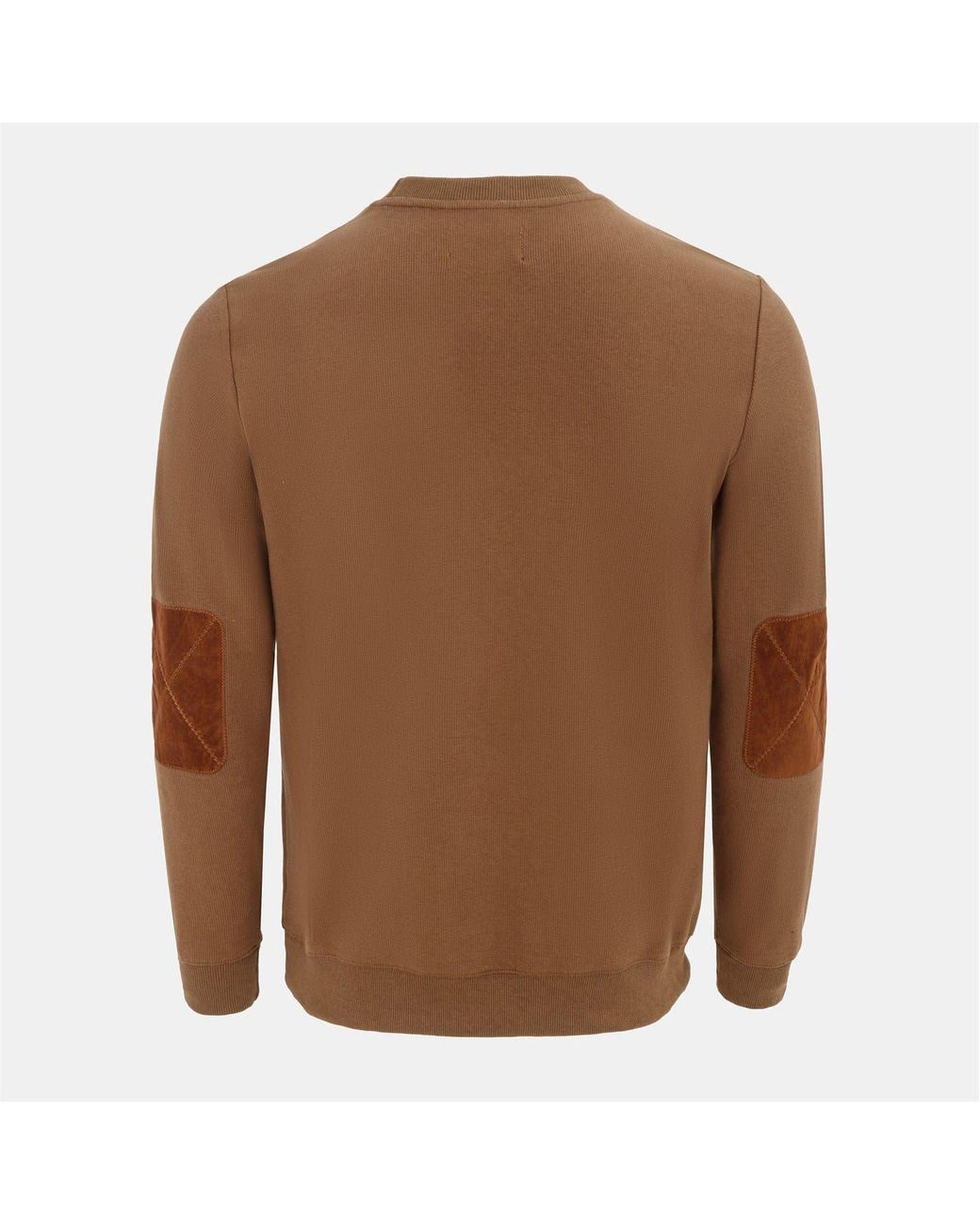 Howick Brown Crew Neck Jumper for men