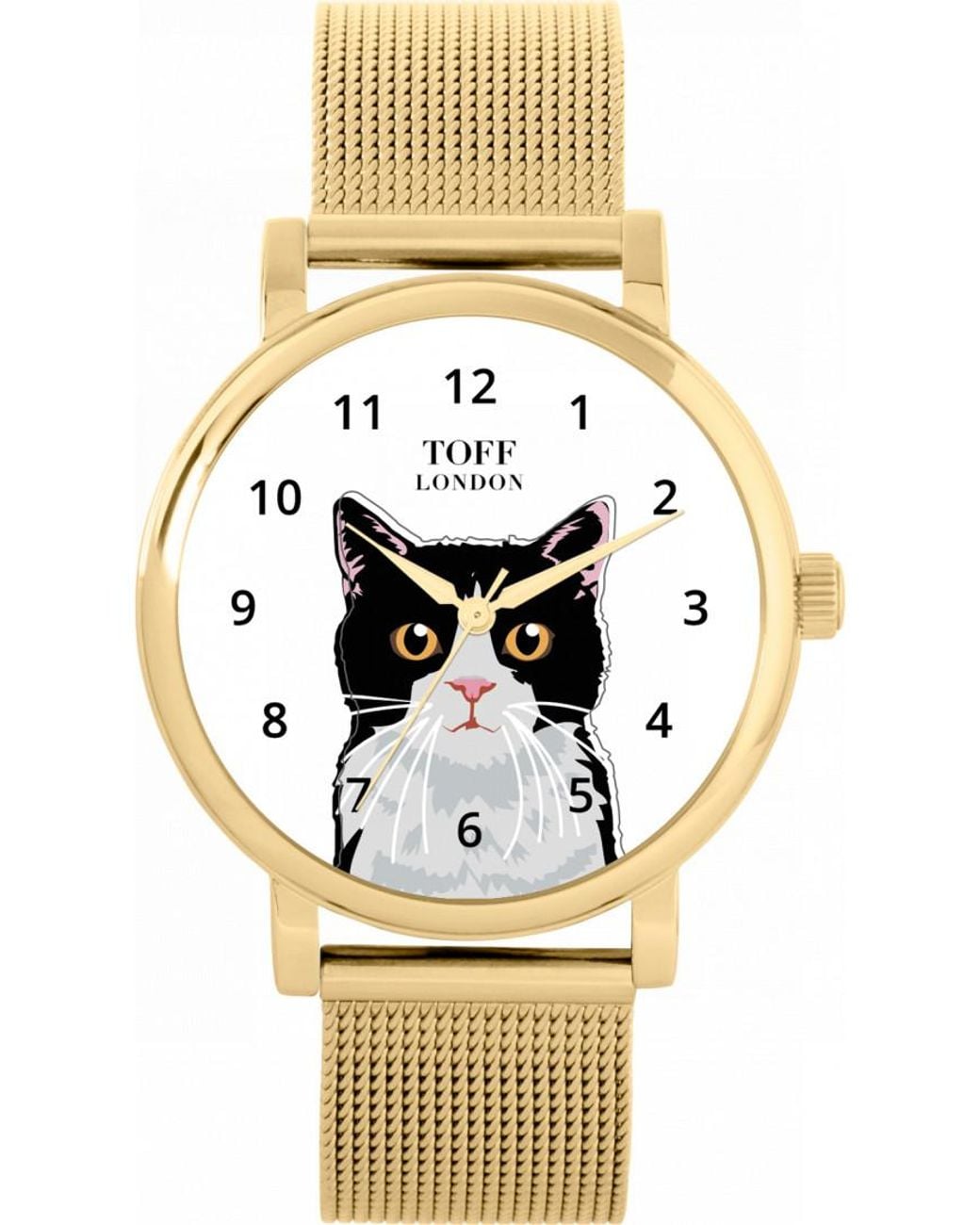Toff London Metallic Tlws-32229 Ladies And Cat Head Watch